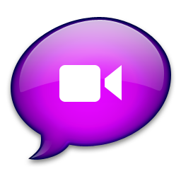 iChat Purple Icon 256x256 png